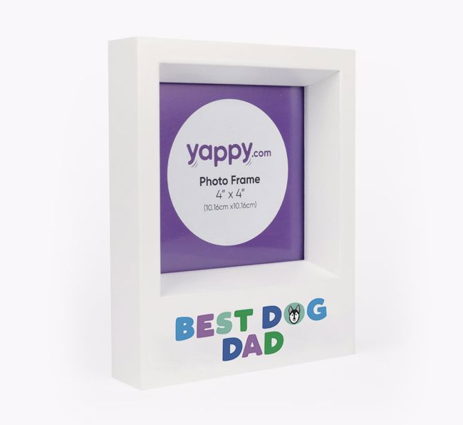 'Best Dog Dad' - Personalised {breedFullName} Photo Frame