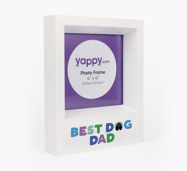'Best Dog Dad' - Personalised {breedFullName} Photo Frame