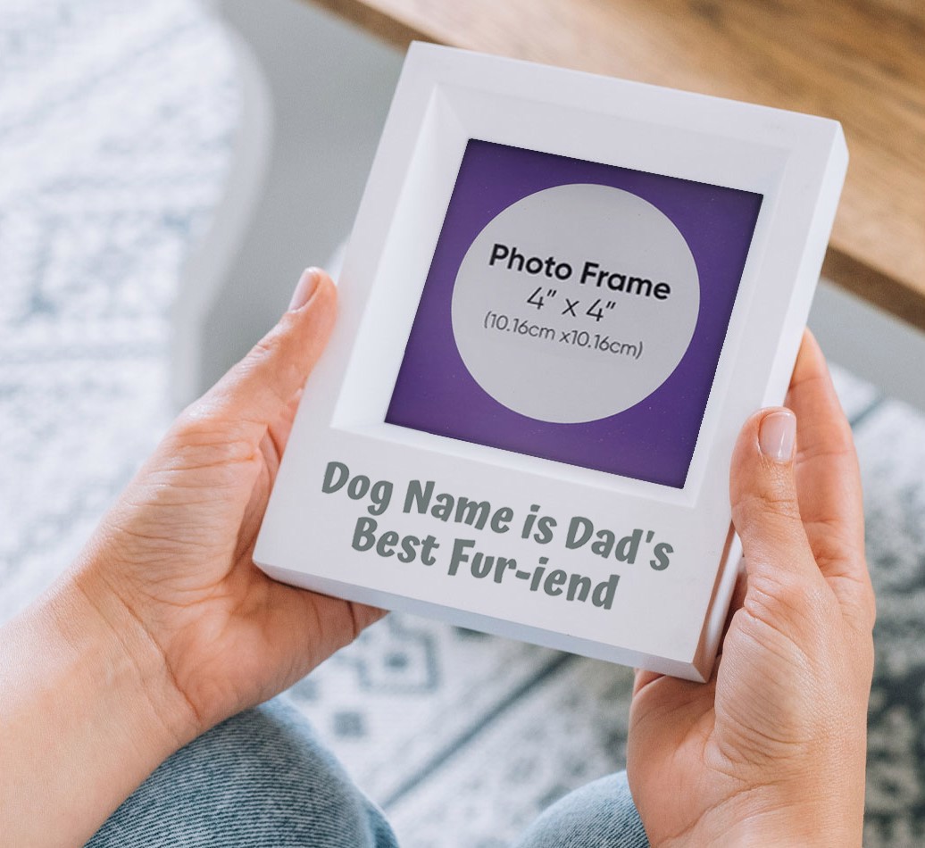 'Dad's Best Friend' - Personalised {breedFullName} Photo Frame