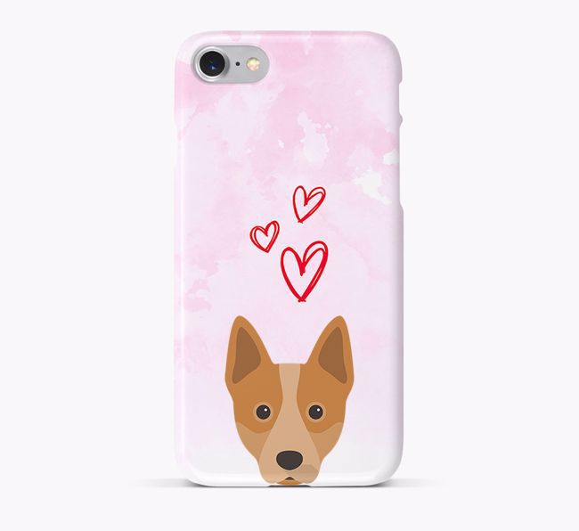 Phone Case with {breedCommonName} Icon & Hearts