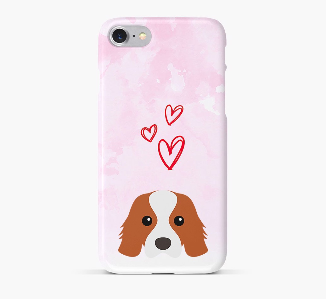 '{breedFullName} Icon & Hearts Phone Case