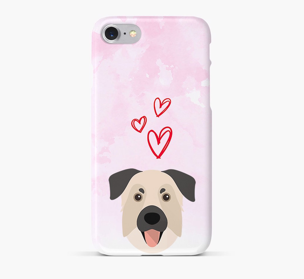 '{breedFullName} Icon & Hearts Phone Case