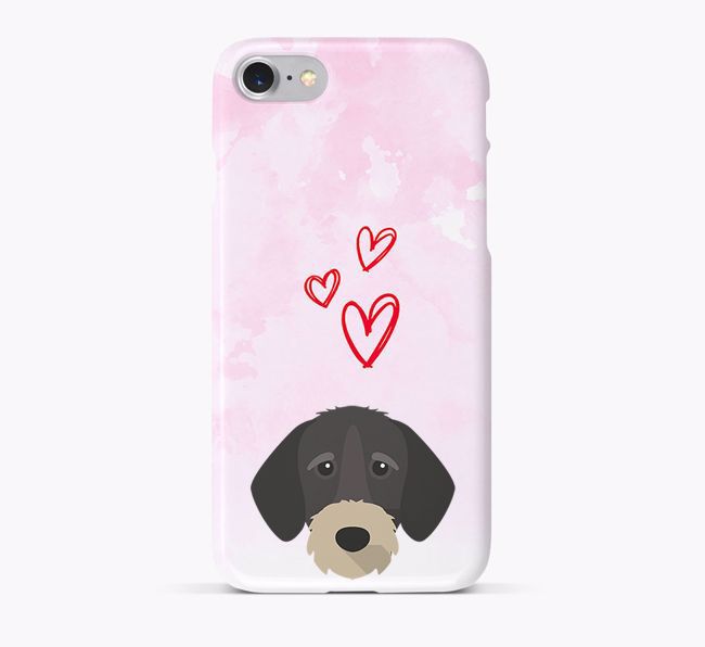 Phone Case with {breedCommonName} Icon & Hearts