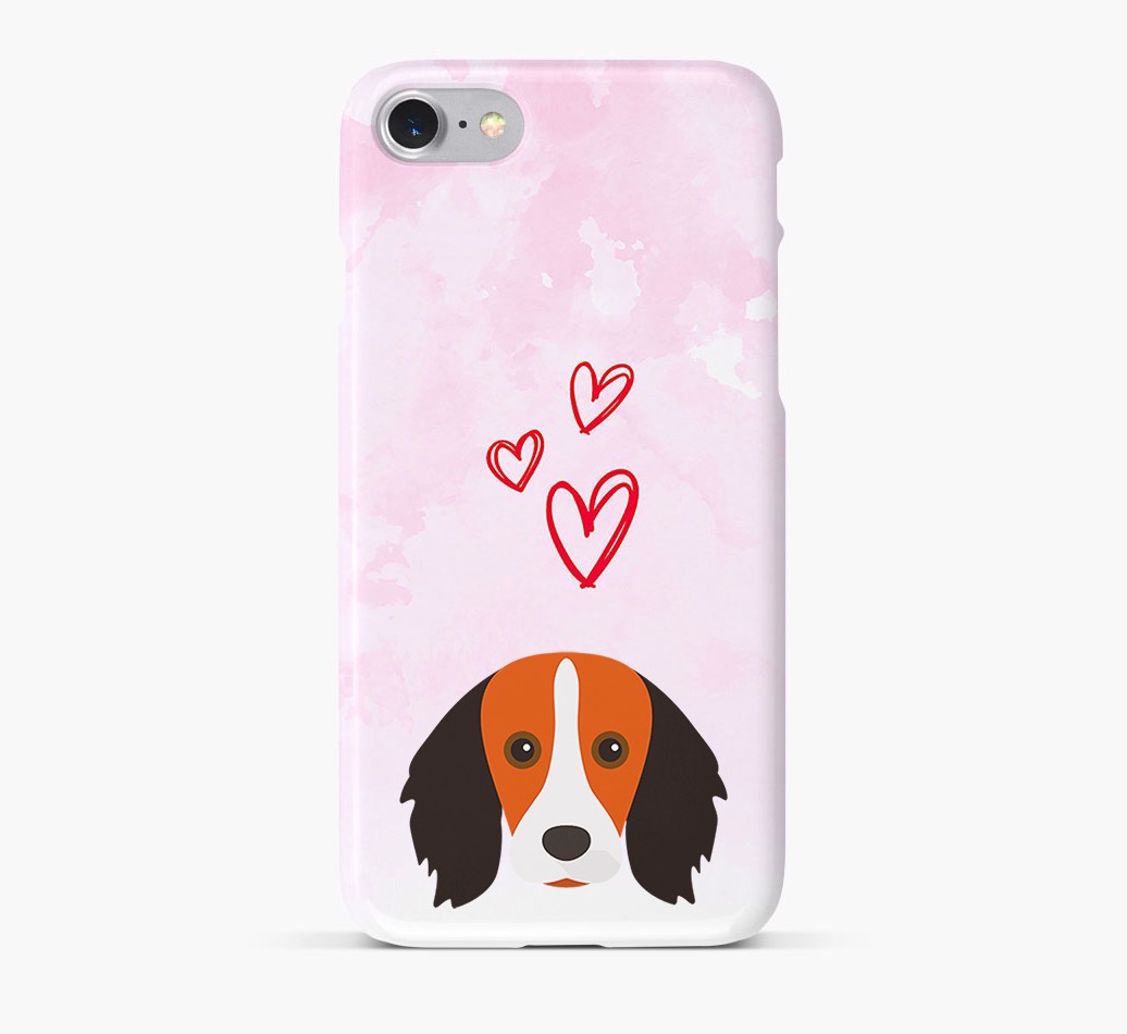 '{breedFullName} Icon & Hearts Phone Case