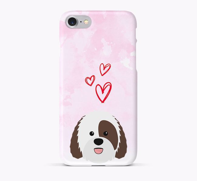 Phone Case with {breedCommonName} Icon & Hearts