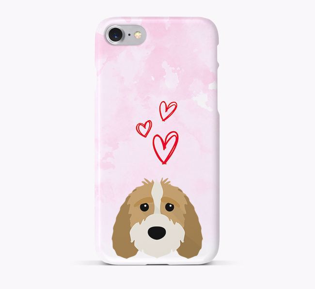 Phone Case with {breedCommonName} Icon & Hearts