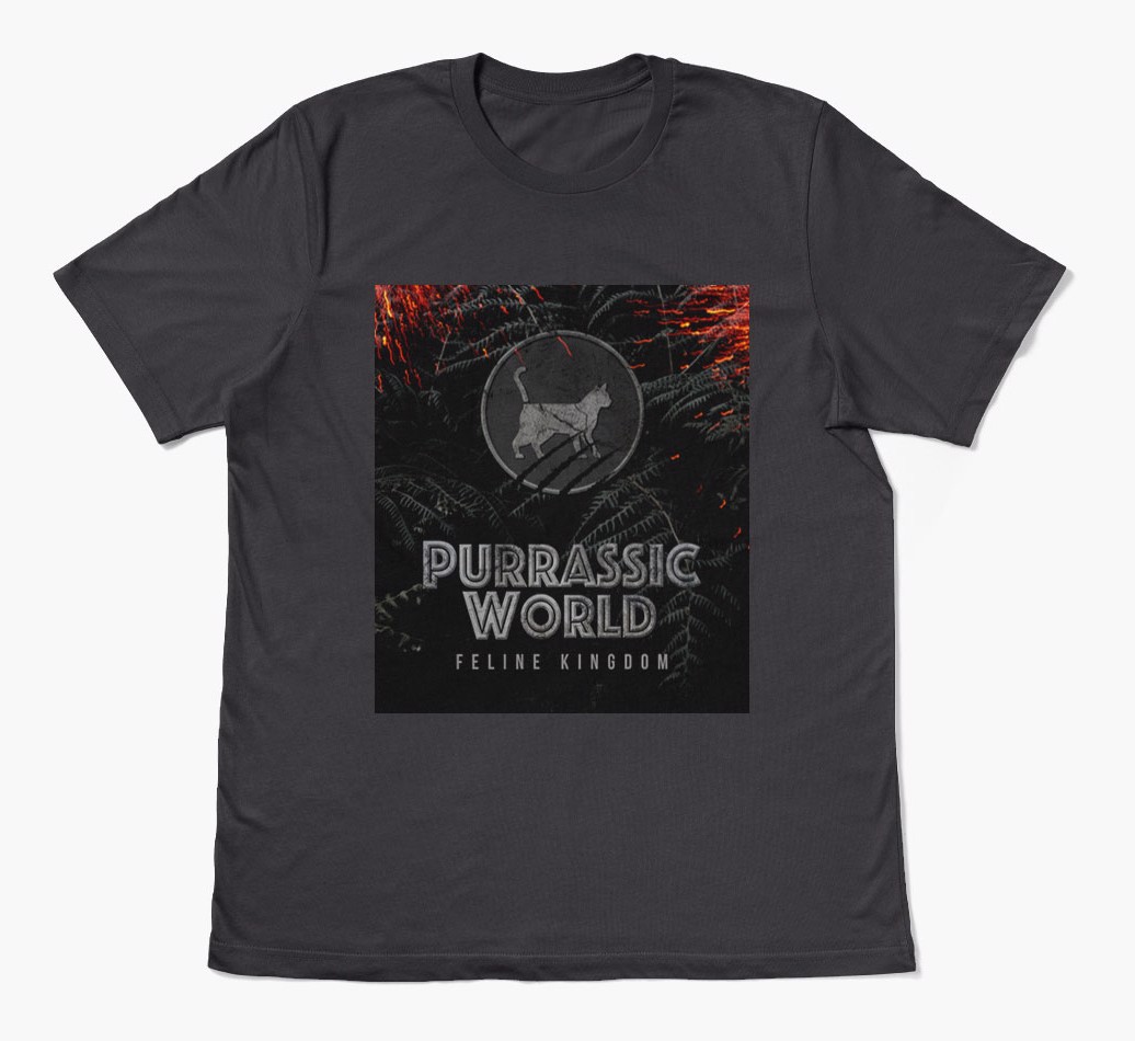 'Purrassic World' - Personalised {breedFullName} T-Shirt