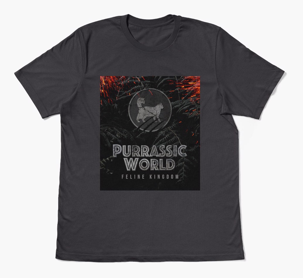 'Purrassic World' - Personalised {breedFullName} T-Shirt