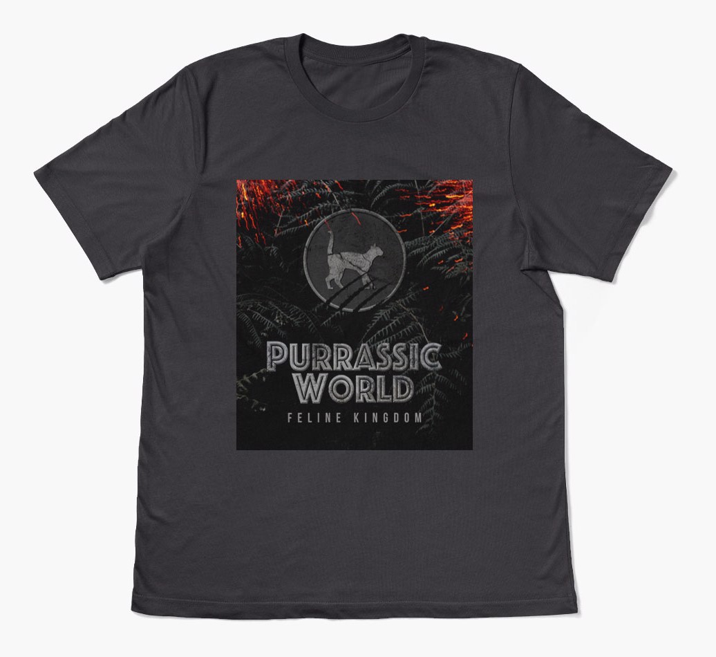 'Purrassic World' - Personalised {breedFullName} T-Shirt