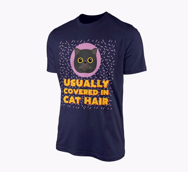 'Covered In Cat Hair' - Personalised {breedFullName} T-Shirt