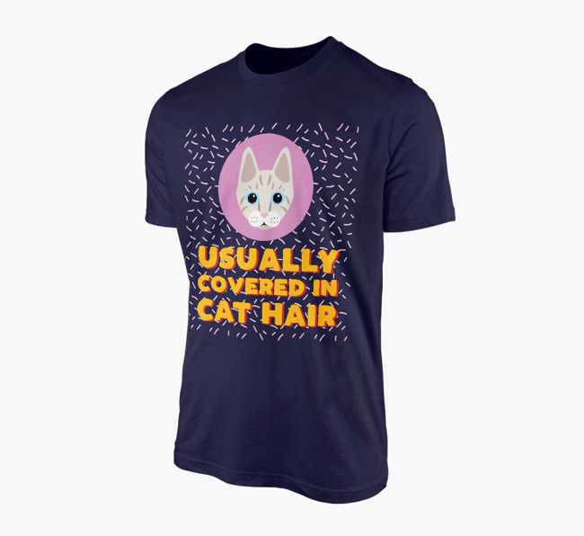 'Covered In Cat Hair' - Personalised {breedFullName} T-Shirt