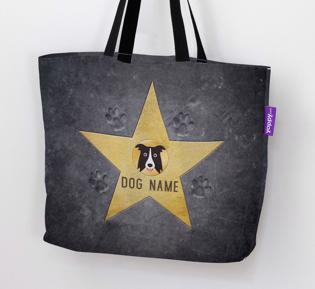 Woman holding 'Star of Fame' - Personalized {breedFullName} Canvas Bag
