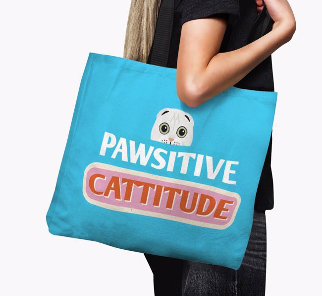 Pawsitive Cattitude: Personalised {breedCommonName} Canvas Bag