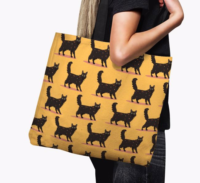 'Yappicon Profile Pattern' - Personalized {breedFullName} Canvas Bag