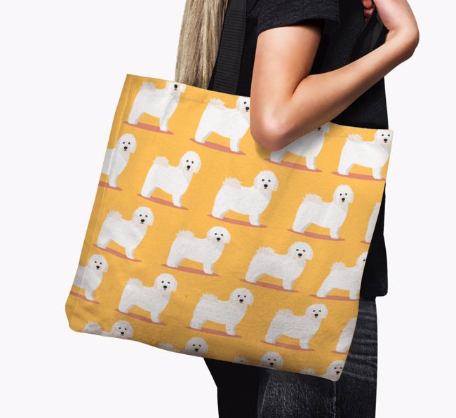 Yappicon Profile Pattern: Personalised {breedFullName} Canvas Bag