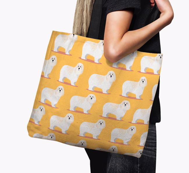 Yappicon Profile Pattern: Personalised {breedFullName} Canvas Bag