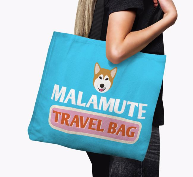 Travel Bag: Personalized {breedFullName} Canvas Bag