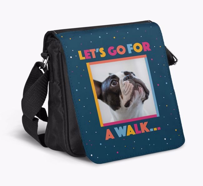 'Let's Go For A Walk' - Personalised Photo Upload Shoulder Bag