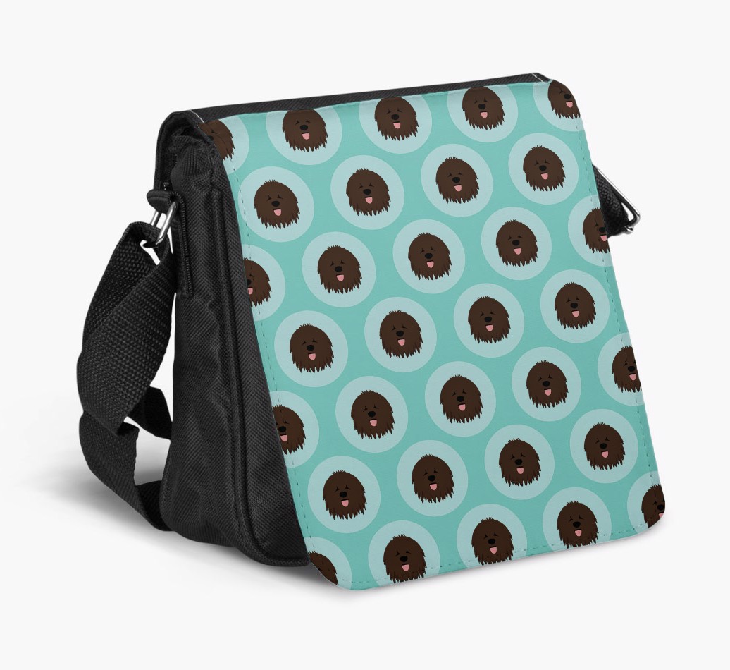 'Personalised 'Yappicon Dot Pattern' Shoulder Bag - bag on white background