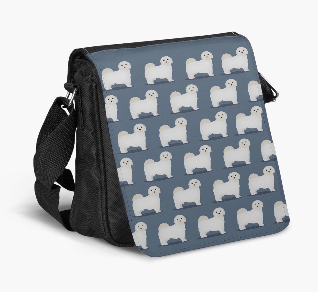 '{breedFullName} Yappicon Pattern' - Personalised Dog Walking Bag - bag on white background
