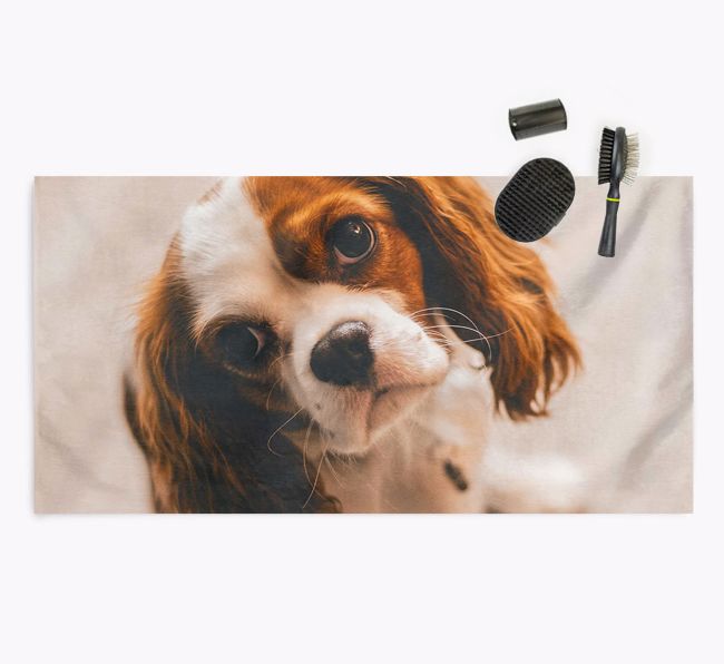Personalised Photo Upload Dog Towel with your {breedFullName}