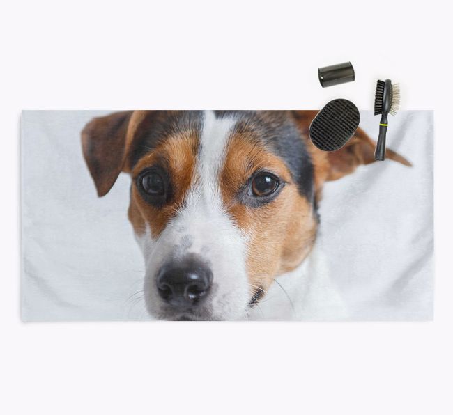 Photo Upload Dog Towel with your {breedFullName}