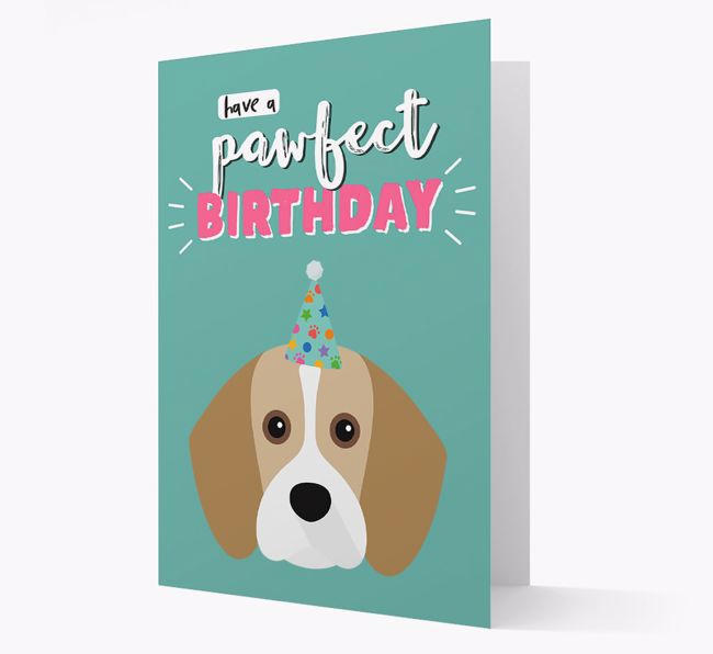 'Have A Pawfect Birthday' - Personalised {breedFullName} Card