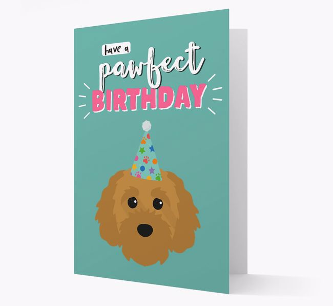 'Have A Pawfect Birthday' - Personalised {breedFullName} Card