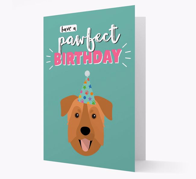 'Have A Pawfect Birthday' - Personalised {breedFullName} Card
