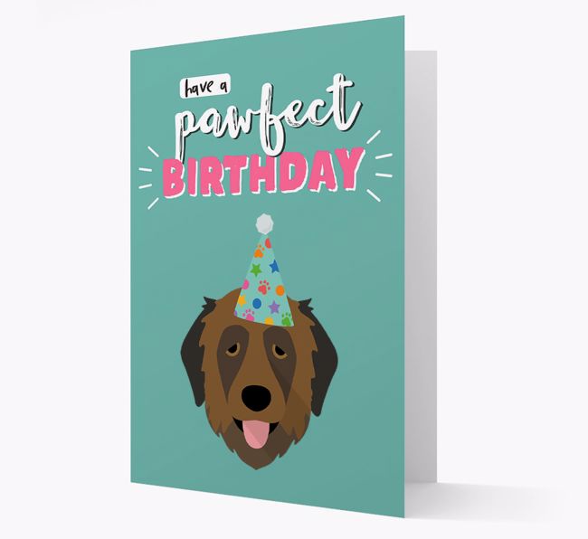 'Have A Pawfect Birthday' - Personalised {breedFullName} Card