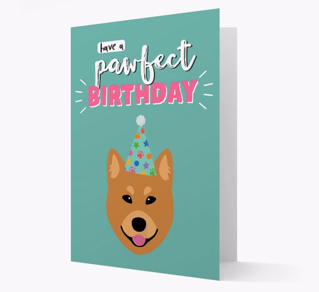 'Have A Pawfect Birthday' - Personalised {breedFullName} Card