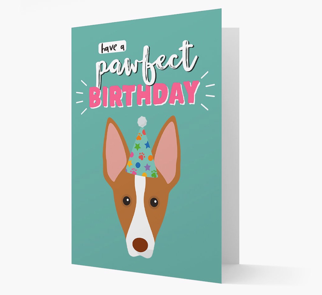 'Have A Pawfect Birthday' - Personalised {breedFullName} Card Front