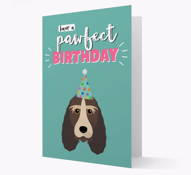 'Have A Pawfect Birthday' - Personalised {breedFullName} Card