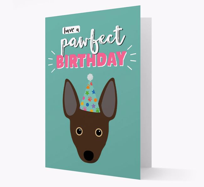 'Have A Pawfect Birthday' - Personalized {breedFullName} Card