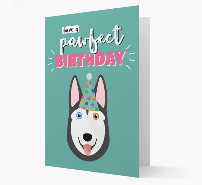 'Have A Pawfect Birthday' - Personalised {breedFullName} Card