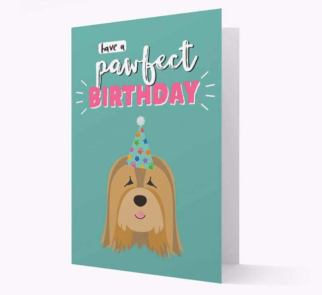 'Have A Pawfect Birthday' - Personalised {breedFullName} Card