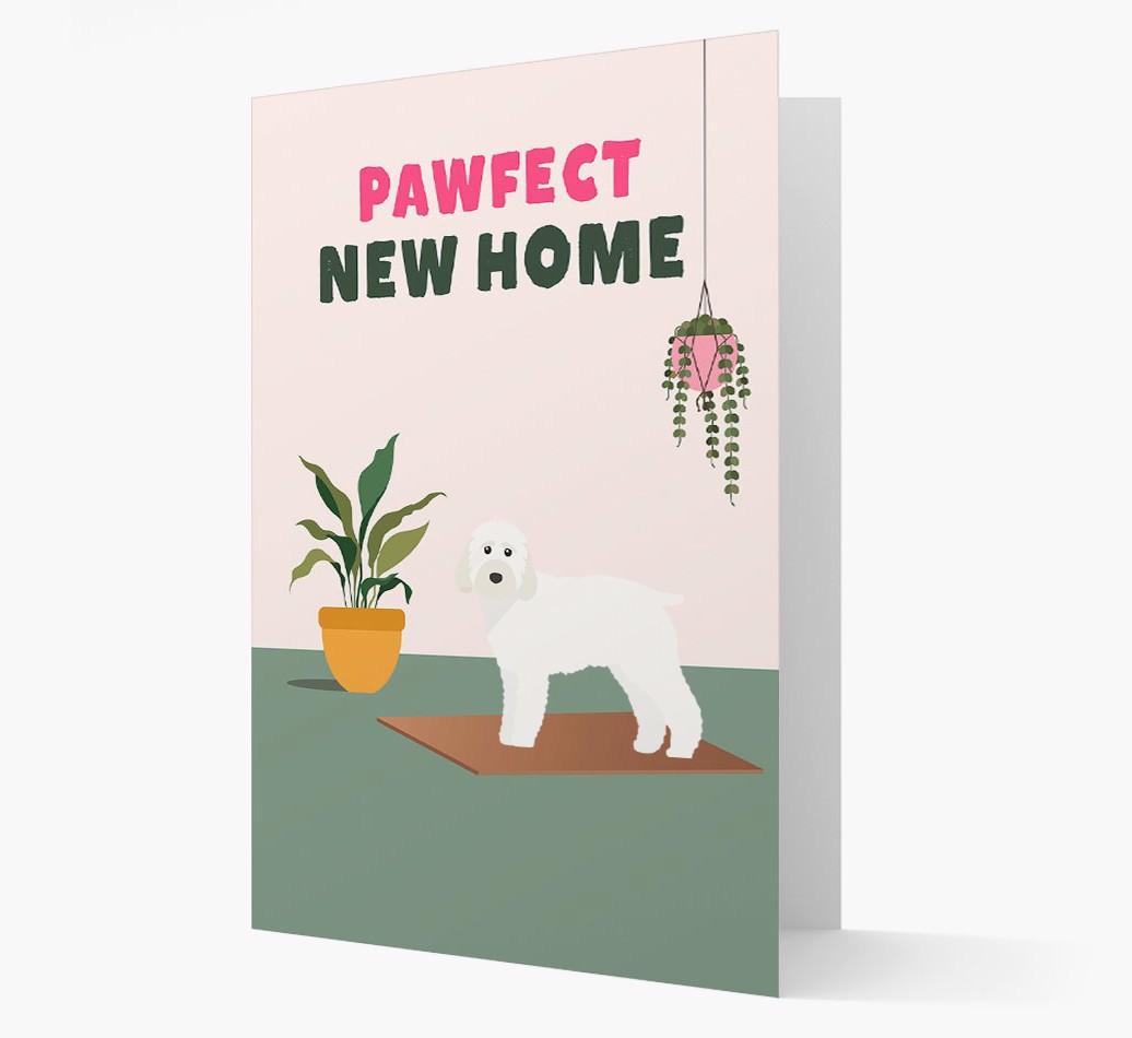 'Pawfect New Home' - Personalised {breedFullName} Card Front