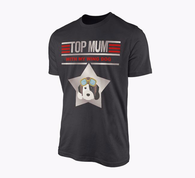 'Top Mum' - Personalised {breedFullName} Adult T-shirt