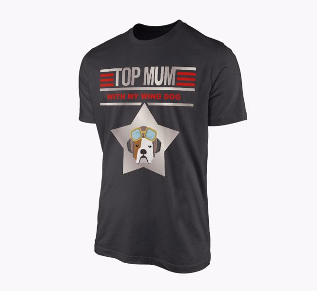 'Top Mum' - Personalised {breedFullName} Adult T-shirt