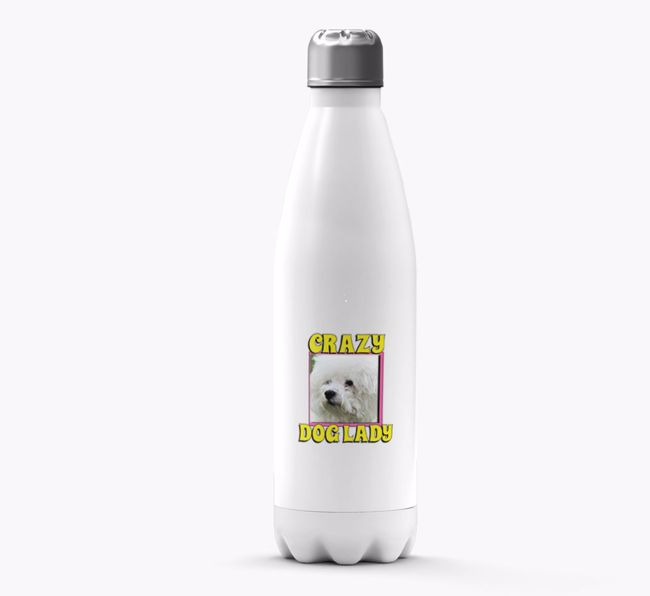 'Crazy Dog Lady' - Personalised {breedFullName} Water Bottle