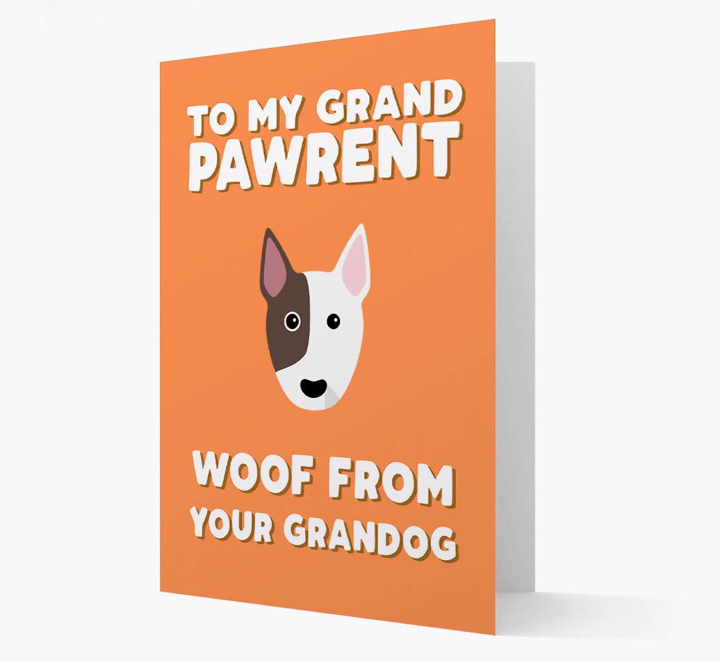 'To My Grandpawrent' - Personalised {breedFullName} Card Front