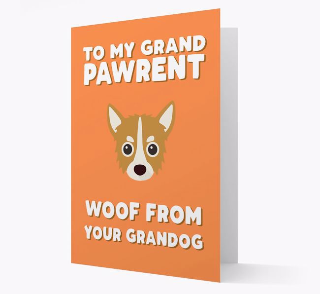 'To My Grandpawrent' - Personalised {breedFullName} Card