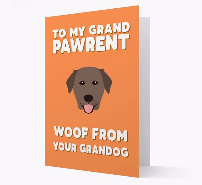 'To My Grandpawrent' - Personalised {breedFullName} Card