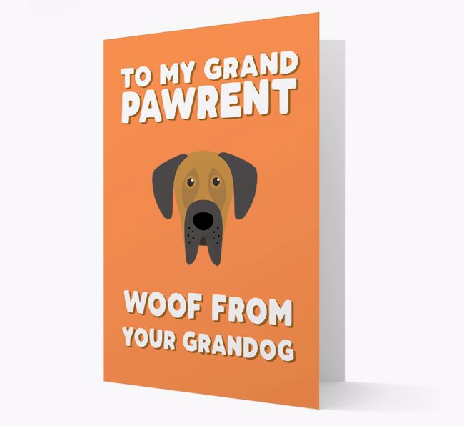 'To My Grandpawrent' - Personalised {breedFullName} Card