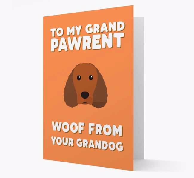 'To My Grandpawrent' - Personalised {breedFullName} Card