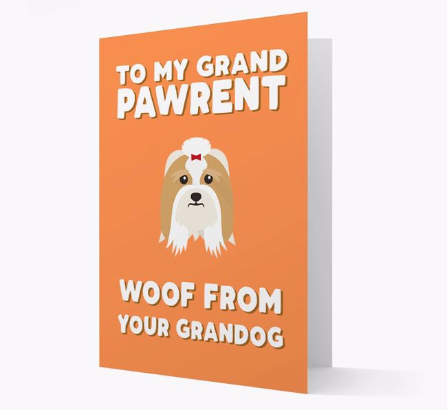 'To My Grandpawrent' - Personalised {breedFullName} Card