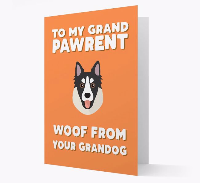 'To My Grandpawrent' - Personalised {breedFullName} Card