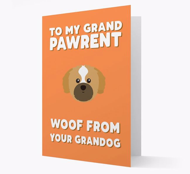 'To My Grandpawrent' - Personalised {breedFullName} Card