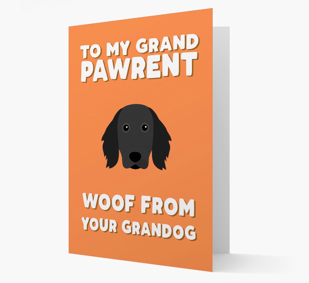 'To My Grandpawrent' - Personalized {breedFullName} Card Front