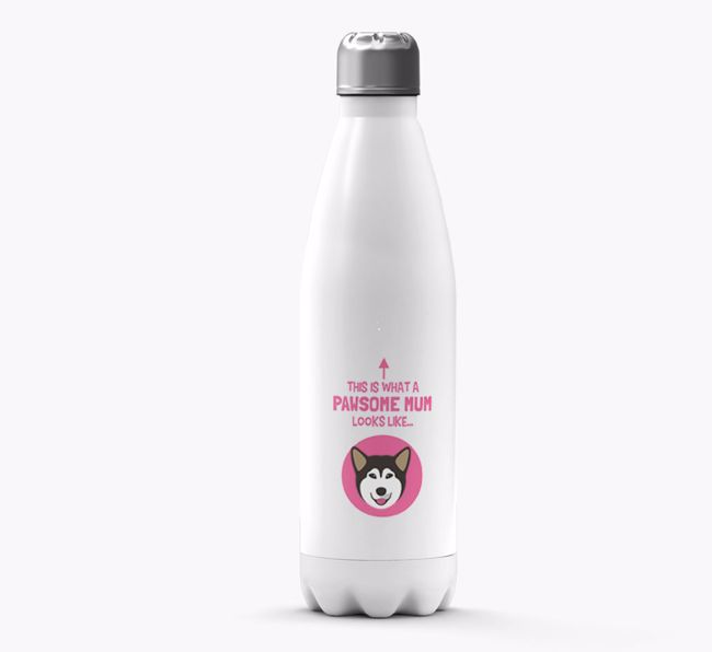 'Pawsome Mum...' - Personalised {breedFullName} Water Bottle